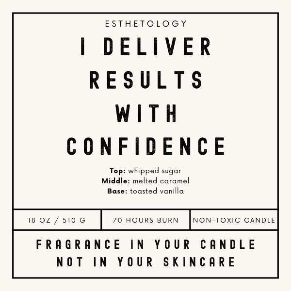 Esthetology JUMBO Candle - Vanilla Caramel